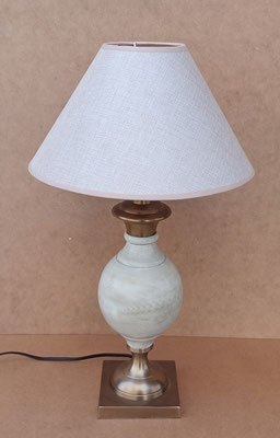 Lámpara cerámica y metal. Ref 22000059. 52x12x12