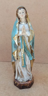 Virgen de Lourdes resina. Ref 2/122. 20x5x5