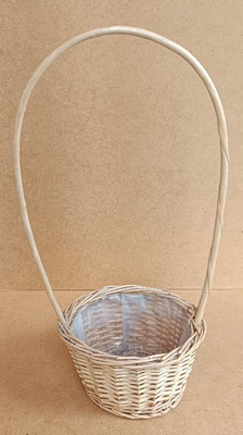 Cesta mimbre 1 asa. Ref CAR24/041. 45x18x20