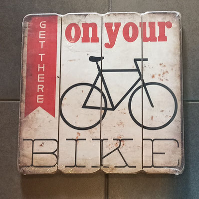 Tabla madera bici. Ref HF730. 40x40