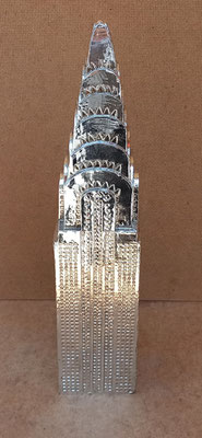 Empire State Building plateado. Ref 45579. 36x5,5x7,5