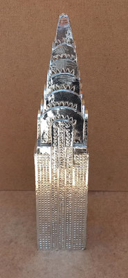 Empire State Building plateado. Ref 45579. 36x5,5x7,5