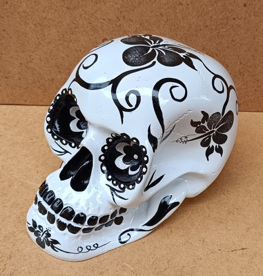 Calavera Katrina mejicana resina. Ref 9758119. 18x11x10