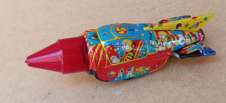 Cohete rocket espacio con chispas. Ref 1188. 24 cms