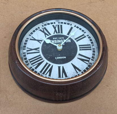 Reloj pared metal. Ref 79067. 24x7