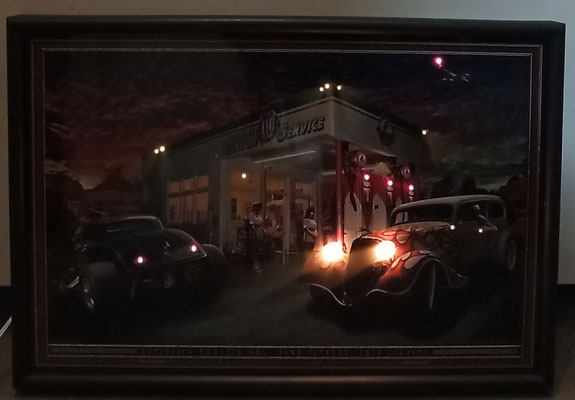 Cuadro luminoso Electric Art "High octane".  47x30. Hecho en USA.