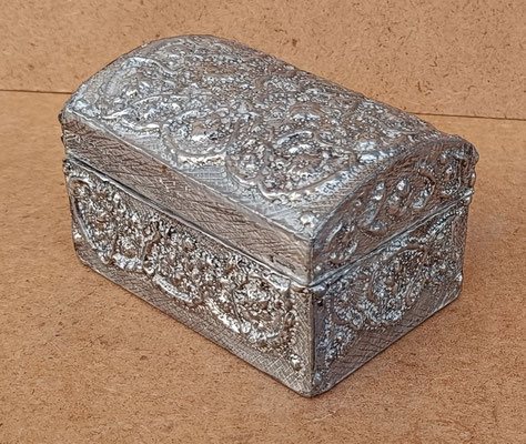 Caja madera estañada. Ref CR049. 10x6,5x6