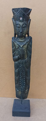 Buda tailandés de madera. Ref EL1231. 73x18x16
