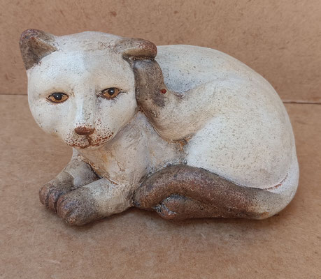 Gato cerámica. Ref 91217. 14x8x8