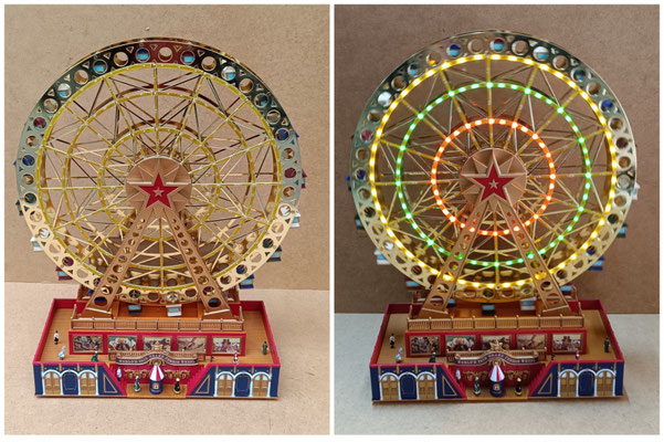 Mr Christmas. Noria musical giratoria con luz. Ref 42364. 38x31x12. 25 canciones clásicas y 25 canciones navideñas.