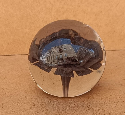 Bola pisapapeles vidrio soplado. Ref 27919. 7,5x8