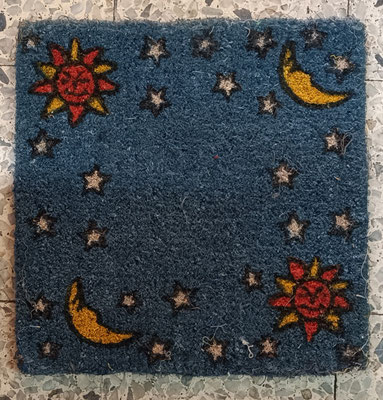 Felpudo fibra de coco. Ref DM010. 45x45