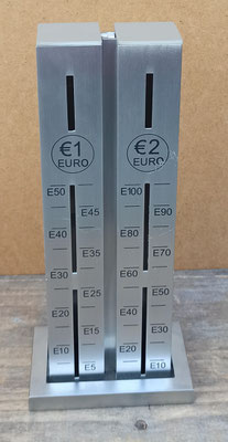Hucha aluminio. Ref 504008899. 21x9x5,5