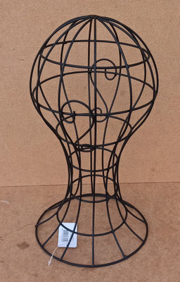 Cabeza maniquí metal. Ref 6Y3331. 51x12