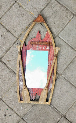 Espejo madera. Ref 10751. 48x22