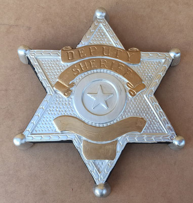 Figura escayola estrella sheriff. 30x27