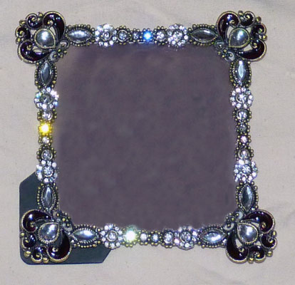 Portafotos metal estañado. Ref 46486. 13x13