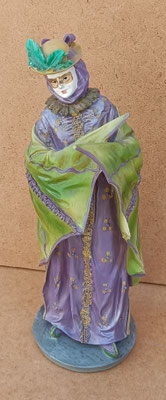 Figura carnaval veneciano resina. Ref 4913/273. 20x7