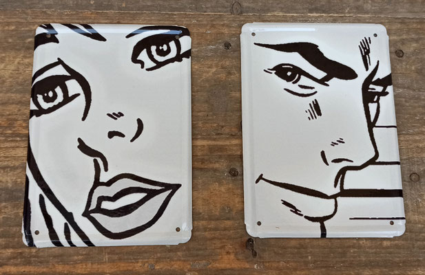 Chapa servicios mujer/hombre. 16X11,5