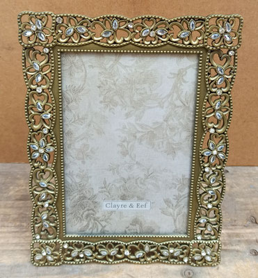 Portafotos metal estañado. Ref 2F0529M. 20x15