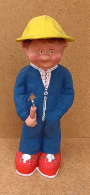 Manit. Albañil cartón fallero artesano. Ref 2319. 29x10x8