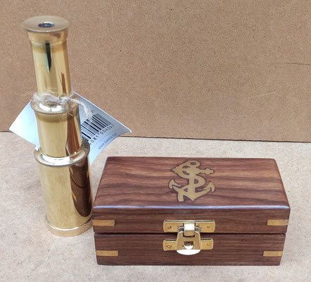 Catalejo dorado. Ref D639. 17x3