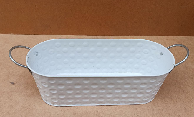 Macetero metal. 30x12x10