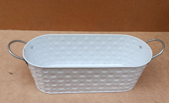 Macetero metal. 30x12x10
