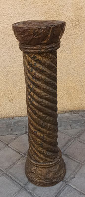 Columna madera forrada de estaño. Ref COL4L2. 76x21. 2 unidades disponibles 