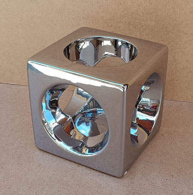 Cubo cerámica. Ref 325070. 20x20x20
