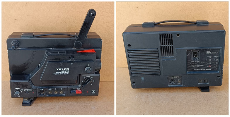 Proyector Super 8 Yelco model DS-607M. 36x34x15
