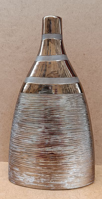 Jarrón cerámica color cobre. Ref 19393. 37x20x8