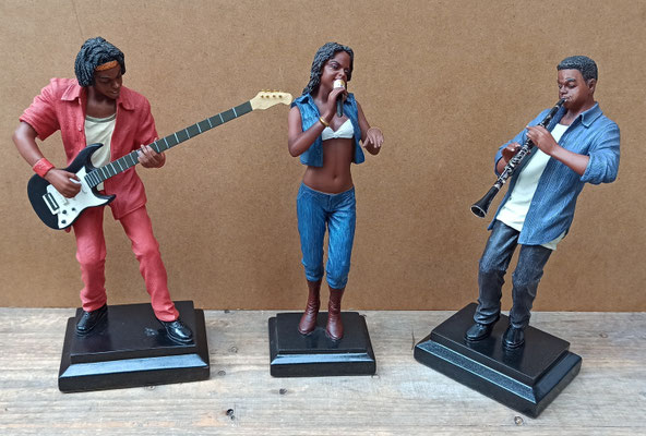 Músicos resina.