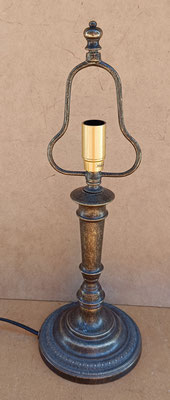 Base lámpara bronce. Ref 20100045. 40x12. Pareja disponible 