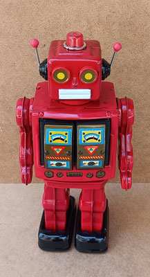 Robot Electron rojo. Ref ME100R. 32 cms. Funciona con pilas