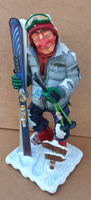 Guillermo Forchino. El esquiador. Ref FO85537. Edición limitada y numerada. 44x17x17