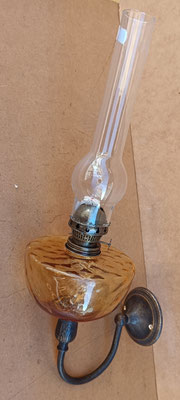 Quinqué pared cristal y bronce. Ref 29011636. 50x14x20