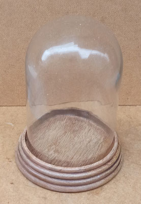 Fanal base madera. Ref 3081830. Medida del cristal 20x13