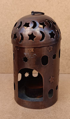 Farolillo latón estrellas. 22x8