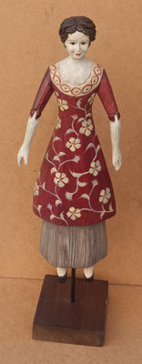 Figura femenina madera. Ref 4954. 44x12x10