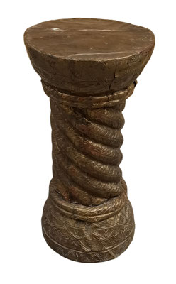 Columna madera forrada de estaño. Ref COL4L3. 44x21 diámetro. 