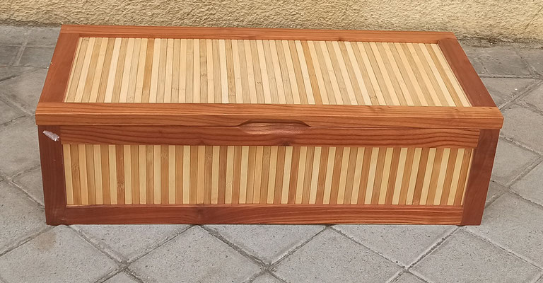 Baúl madera. 20x70x30 fondo