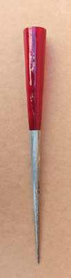Stick de jardín para vela vidrio y chapa. Ref 9075150. 51x5