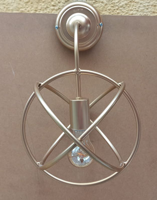 Aplique pared aluminio. Ref 887/OB. 45x26