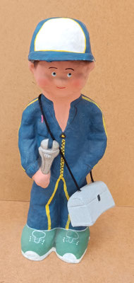 Manit. Mecánico cartón fallero artesano. Ref 2321. 28x11x8