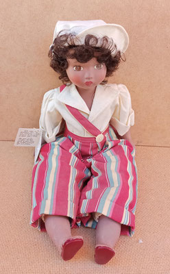 Muñeca de porcelana Fanas Artesanos hecho en España. Ref  10030. 35x10