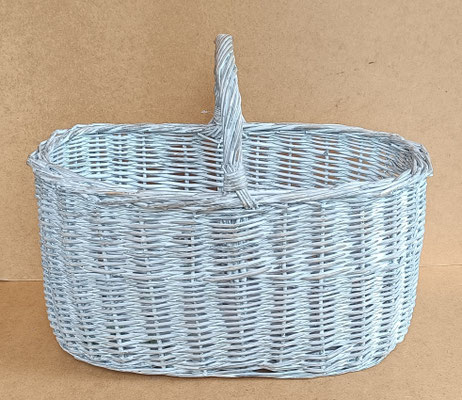 Cesta mimbre 1 asa. Ref 54691. 40x47x24