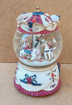 Bola de purpurina musical con movimiento. Ref 46686. 18x11