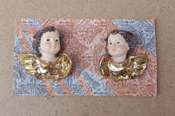 Imanes cabezas aladas resina. Ref 6268. 3,5x4