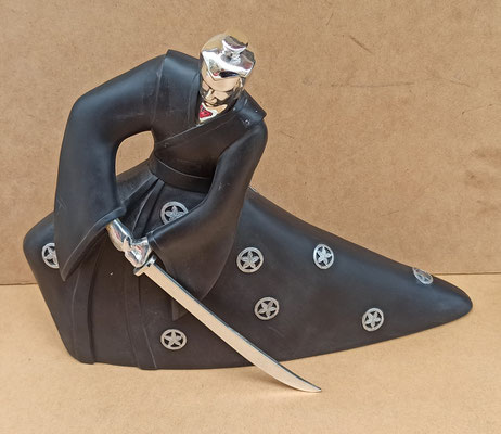 Figura samurái. Ref 35955. 25x33x10